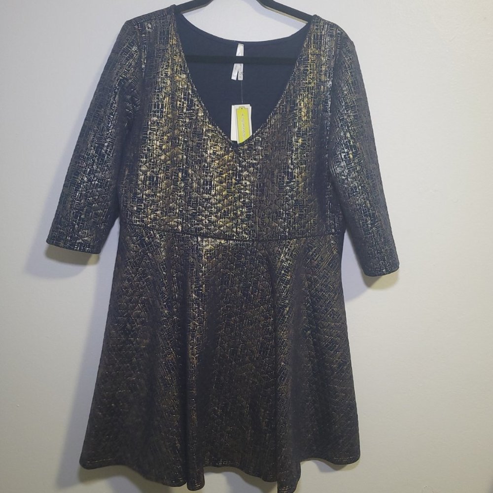 S.H.E. Soul Harmony Energy Fit & Flare Dress Size XL (NWT)